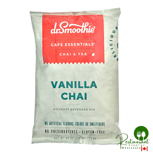 Dr. Smoothie Cafe Essentials Vanilla Chai Beverage Mix 3.5 lb. - 5/Case