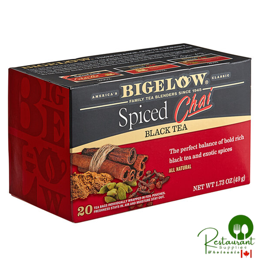 Bigelow Spiced Chai Tea Bags - 120/Case