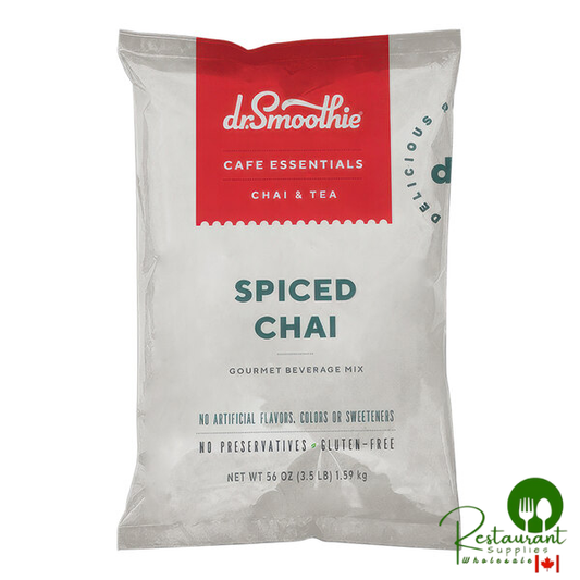 Dr. Smoothie Cafe Essentials Spiced Chai Beverage Mix 3.5 lb. - 5/Case