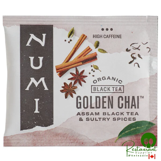 Numi Organic Golden Chai Tea Bags - 100/Case