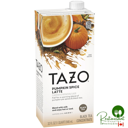 Tazo 32 fl. oz. Pumpkin Spice Latte 1:1 Concentrate - 6/Case
