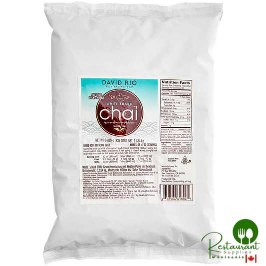 David Rio White Shark Chai™ Tea Latte Mix 4 lb. - 4/Case