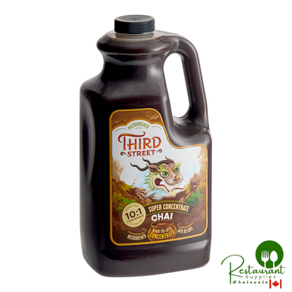 Third Street Chai Tea Latte 10:1 Super Concentrate 64 fl. oz. - 6/Case