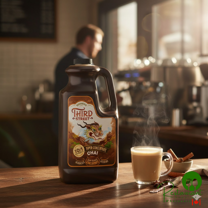 Third Street Chai Tea Latte 10:1 Super Concentrate 64 fl. oz. - 6/Case