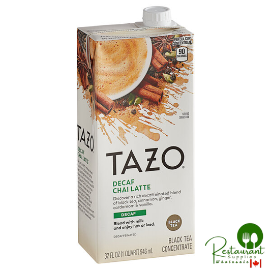 Tazo 32 fl. oz. Decaf Chai Tea Latte 1:1 Concentrate - 6/Case