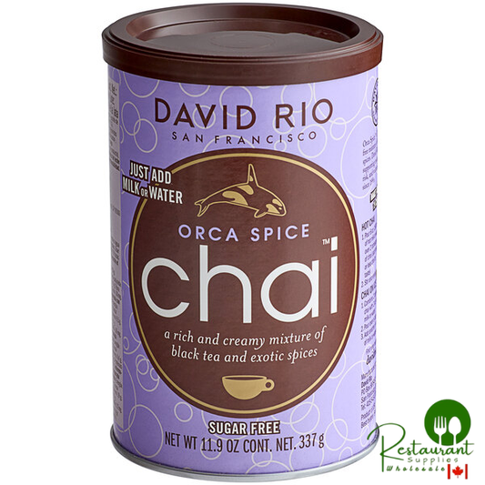 David Rio Orca Spice™ Sugar-Free Chai Tea Latte Mix 11.9 oz. - 6/Case