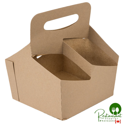 Southern Champion 4 Cup Kraft Pop-Up 44 oz. Drink Carrier - 250/Case