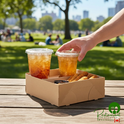 Southern Champion ChampTray 4-Cup 16-32 oz. Heavy Weight Kraft Drink Carrier - 225/Case