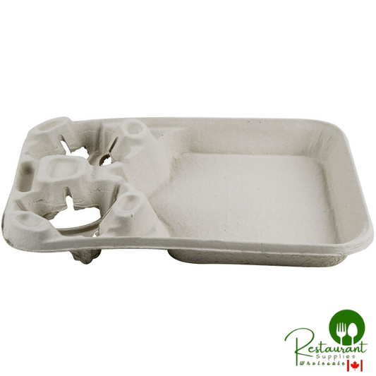 Huhtamaki Chinet 20990 StrongHolder 2 Cup Carrier with Large Tray - 100/Case