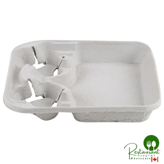 Huhtamaki Chinet 20975 StrongHolder 2 Cup Carrier with Tray - 250/Case