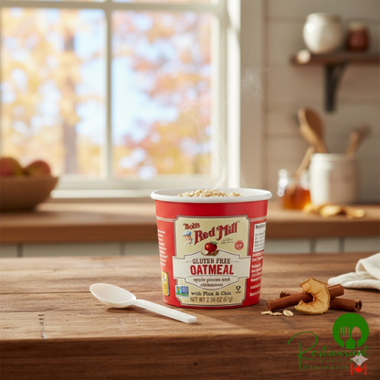Bob's Red Mill Apple Cinnamon Gluten-Free Single Serving Oatmeal Cup - 12/Case