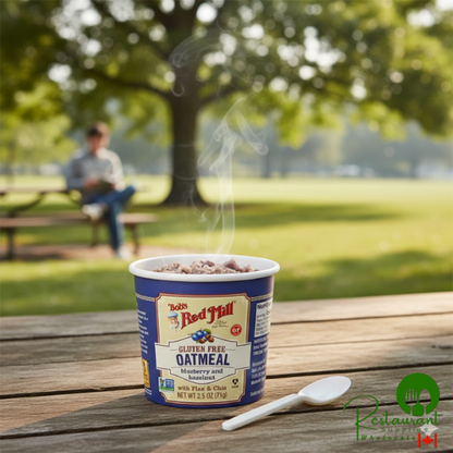 Bob's Red Mill Blueberry Hazelnut Gluten-Free Single Serving Oatmeal Cup - 12/Case