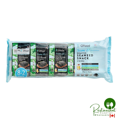 O'Food Sesame Oil Roasted Seaweed Snack 4 Grams - 80/Case