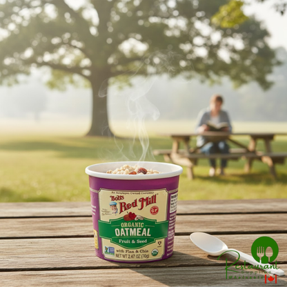 Bob's Red Mill Fruit and Seed Gluten-Free Organic Single Serving Oatmeal Cup - 12/Case