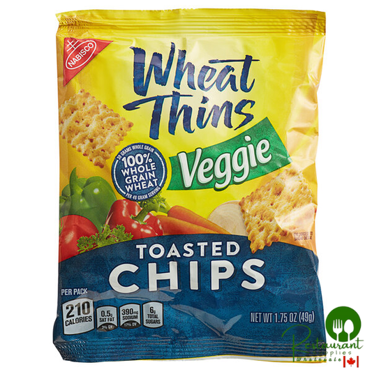 Nabisco Wheat Thins 1.75 oz. Veggie Toasted Chips Snack Pack - 60/Case