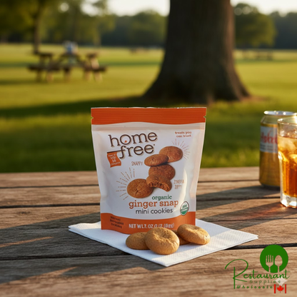 Homefree Gluten-Free Organic Mini Ginger Snap Cookies 0.95 oz. - 30/Case