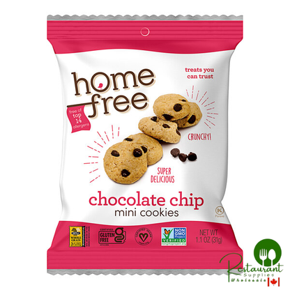Homefree Gluten-Free Mini Chocolate Chip Cookies 1.1 oz. - 30/Case