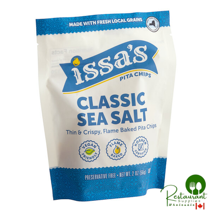 Issa's Classic Sea Salt Pita Chips 2 oz. - 30/Case