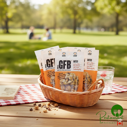 The GFB Dark Chocolate Peanut Butter Bites 4 oz. - 6/Case