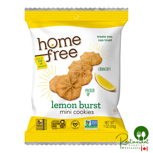 Homefree Gluten-Free Mini Lemon Burst Cookies 1 oz. - 30/Case