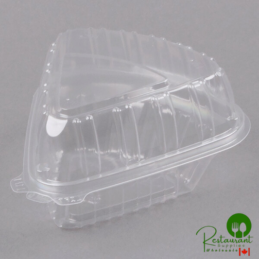 Dart Clearseal 5" Hinged Clear Slice Container - 250/Case