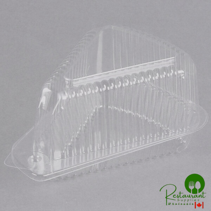 Polar Pak 5" Medium Dome Clear Hinged Slice Container - 300/Case