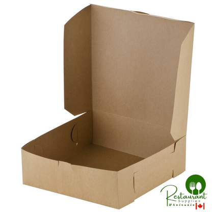 9" x 9" x 3" Kraft Cake / Bakery Box - 250/Bundle