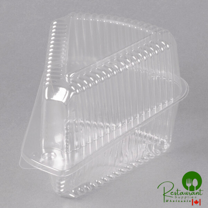 Polar Pak 5" High Dome Clear Hinged Slice Container - 300/Case