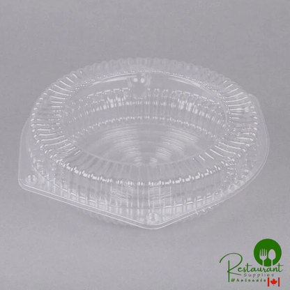 Polar Pak 9" Hinged Clear Pie Container with Low Dome Lid - 200/Case