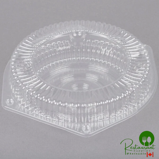 Polar Pak 8" Hinged Clear Pie Container with Low Dome Lid - 200/Case