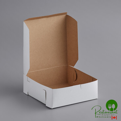 7" x 7" x 2 1/2" White Pie / Bakery Box - 250/Bundle