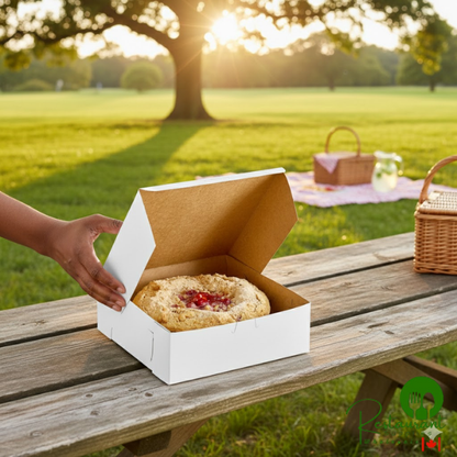 Southern Champion 9" x 9" x 3" White Pie / Bakery Box - 250/Case