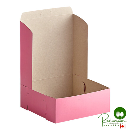 Southern Champion 8" x 8" x 3" Pink Pie / Bakery Box - 250/Case