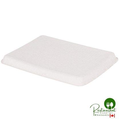 Huhtamaki Chinet 20802 Savaday 12" x 9" White Molded Fiber / Pulp Rectangular Tray - 250/Case