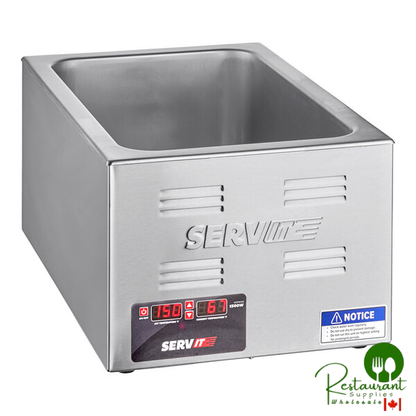 ServIt FW150 12" x 20" Full Size Electric Countertop Food Warmer with Digital Controls - 120V, 1500W