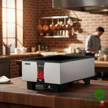Vollrath 71001 Cayenne Full Size Countertop Warmer with Stainless Steel Exterior - 120V, 700W