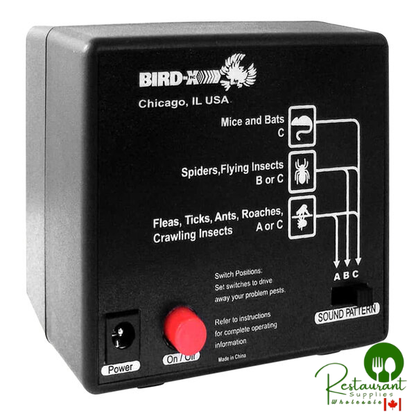 Bird-X TX-BUG Transonic Bugchaser Commercial Grade Indoor Bug Repeller - 110V