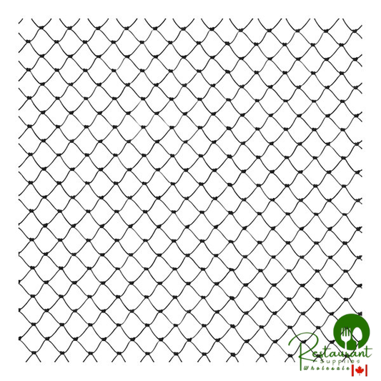 Bird-X NET-PE-25-25 Black PE-Plus Premium Grade 3/4" Polyethylene Knotted Bird and Bat Net - 25' x 25'