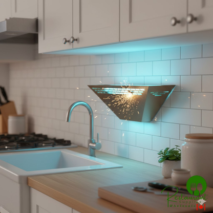 Curtron Pest-Pro BL100GLDC Gold High Intensity UV Flying Insect Light Trap with 10 Glue Boards, 900 sq. ft. Coverage - 120V, 15W