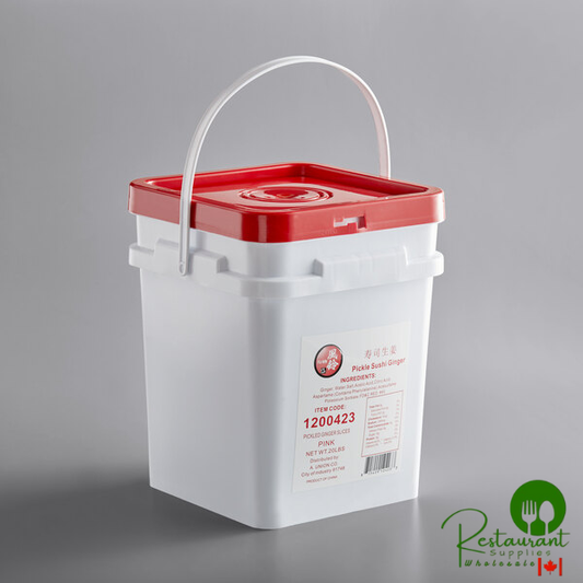 20 lb. Pail Pink Pickled Sushi Ginger Slices