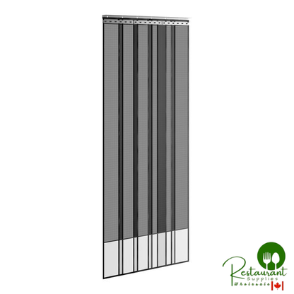 Curtron SD-MESH-4884 48" x 84" Mesh Strip Door / Insect Barrier and Bug Curtain