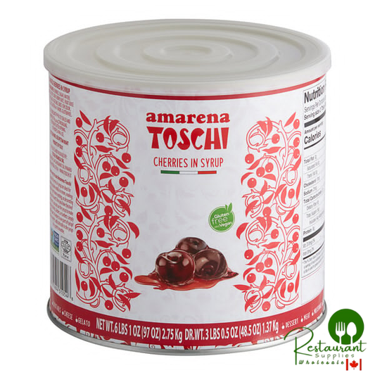 Toschi Amarena Cherries in Syrup 6 lb. - 6/Case