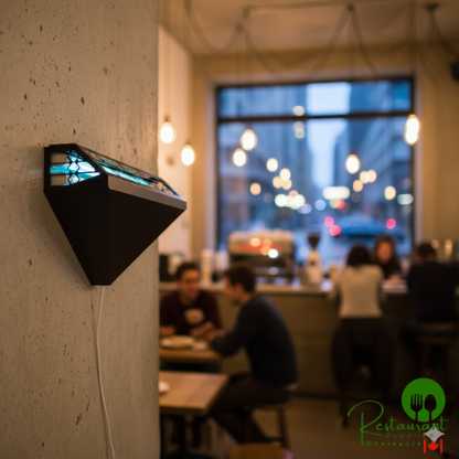 Curtron PEST PRO 150 Black Insect Trap Wall Sconce, 1800 sq. ft. Coverage - 120V, 50W