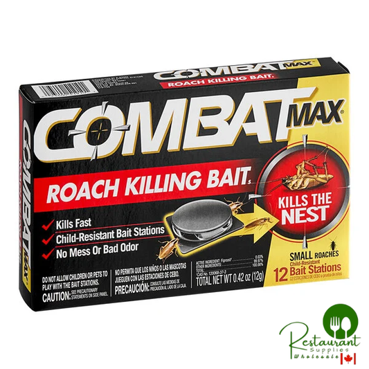 Combat Max® DIA51910 12-Pack Small Roach Bait - 12/Case