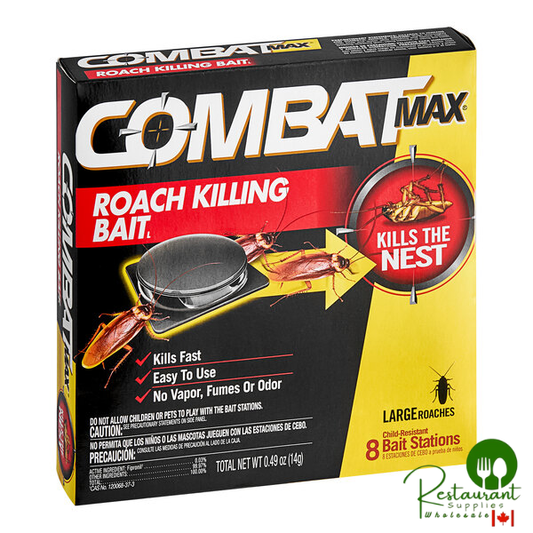 Combat Max® DIA51913 8-Pack Large Roach Bait - 12/Case