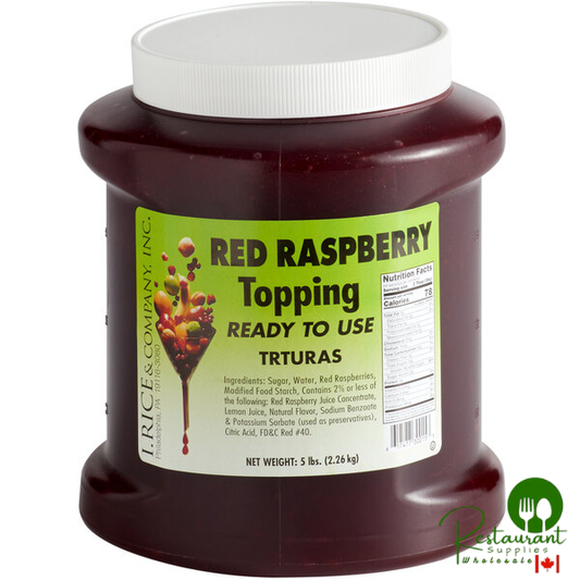 I. Rice 1/2 Gallon Red Raspberry Dessert / Sundae Topping - 6/Case