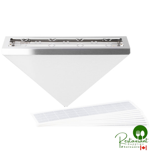 Curtron PEST PRO 150 Stainless Steel Insect Trap Wall Sconce with 10 Insect Trap Glue Boards, 1800 sq. ft. Coverage - 120V, 50W