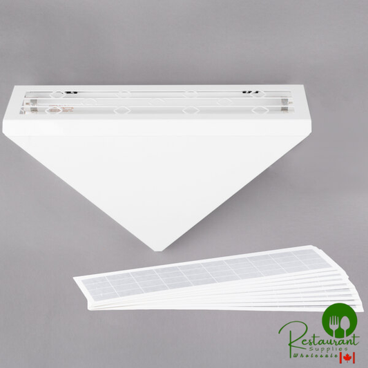 Curtron PEST PRO 150 White Insect Trap Wall Sconce with 10 Insect Trap Glue Boards, 1800 sq. ft. Coverage - 120V, 50W