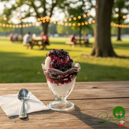 I. Rice 1/2 Gallon Blueberry Dessert / Sundae Topping - 6/Case