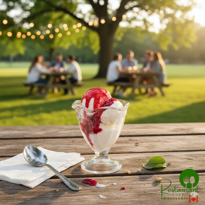 I. Rice 1/2 Gallon Red Raspberry Dessert / Sundae Topping